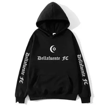 Dellafuente FC Hoodie Женская модная толстовка Женская уличная одежда Harajuku Женская толстовка с капюшоном Большие топы для девочек S