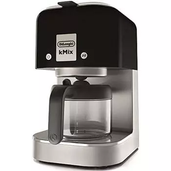 DeLonghi De Longhi Drip Coffee Maker KMix COX750J-BK Regular Coffee 6 Cups Stainless Filter Aroma Switch Shower Drip Function Rich Black 3 Year Warran