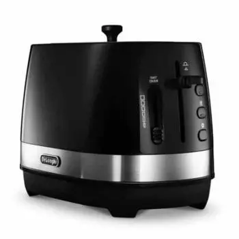 DeLonghi De Longhi Раскладной тостер серии Active CTLA2003J-BK Нарезка тостов на 5-10 кусочков 6 уровней регулировки гриля В комплект входит пылезащитный чехол Easy Car