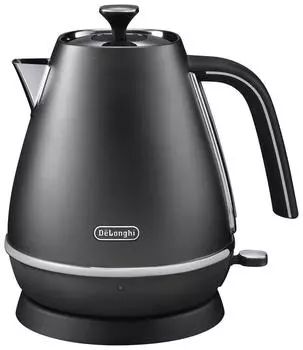 DeLonghi Distinta Collection Electric Kettle Elegance Black Empty Cooking Prevention Automatic Power Off 1.0L KBI1200J-BK