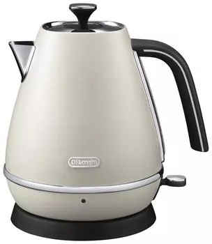 DeLonghi Distinta Collection Electric Kettle Pure White Empty Cooking Prevention Automatic Power Off 1.0L KBI1200J-W