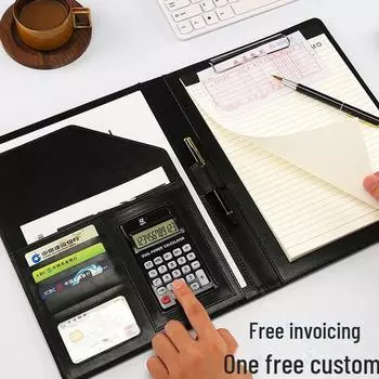 Деловая папка А4: Многофункциональный буфер обмена с калькулятором для продаж и контрактов.