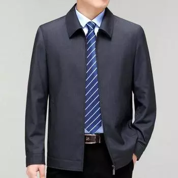 Деловая шерстяная куртка мужская весенне-осенняя в стиле государственных служащих кадров среднего возраста деловая куртка для зрелых и стабильных пап 170