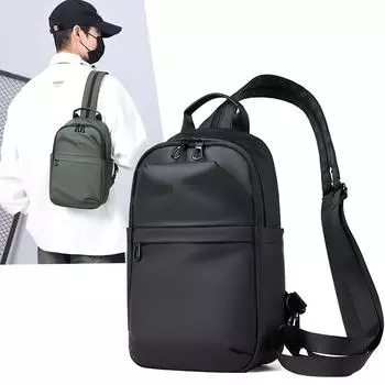 Деловая сумка через плечо, мужская сумка через плечо, спортивный рюкзак, многофункциональный рюкзак через плечо чёрный