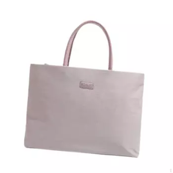 Деловая сумка, сумка-мессенджер с большой ручкой через плечо для офиса и отдыха на природе светло-розовый