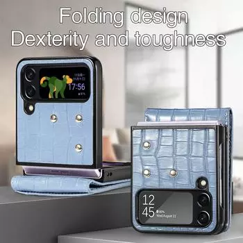 Деловой модный чехол-кошелек из крокодиловой кожи для Samsung Galaxy Z Flip 4 5G Flip4 Zflip4 Противоударный чехол для мобильного телефона for Samsung Z Flip 4