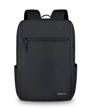 Деловой рюкзак для ультра-ПК, совместимый с полной водонепроницаемостью, защитой от пятен и ударов, большой ноутбук, старшая школа, бизнес, катастрофа, черный [MANETTA] Рюкзак, Мужской, чёрный