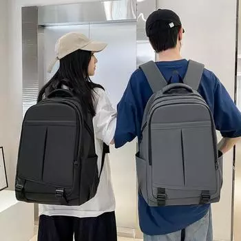 Деловой рюкзак, мужская компьютерная сумка, женский рюкзак большой емкости, студенческий школьный рюкзак серый