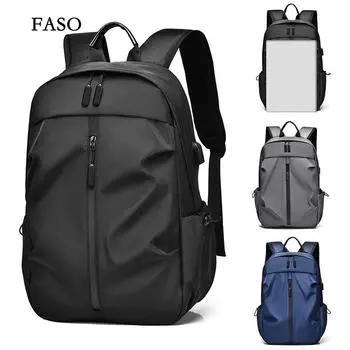 Деловой рюкзак, новый модный бренд, вместительный студенческий рюкзак для хранения вещей, повседневная и легкая мужская компьютерная сумка для деловых поездок one size fits all чёрный