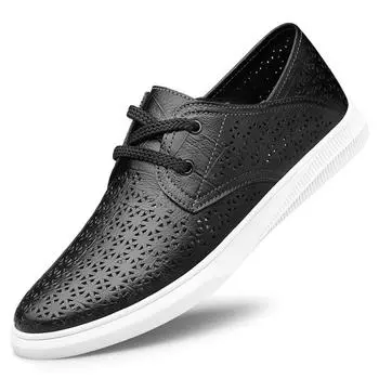 Деловые мокасины мужские из натуральной кожи дышащие туфли на плоской подошве повседневная обувь без застежек прогулочные туфли итальянские роскошные пенни-туфли 37