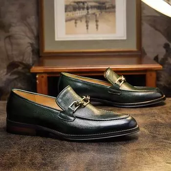 Деловые повседневные туфли из натуральной кожи для повседневной носки на каждый день с мягкой подошвой и мягкой поверхностью, кожаные мокасины из коровьей кожи, модный тренд 38 чёрный