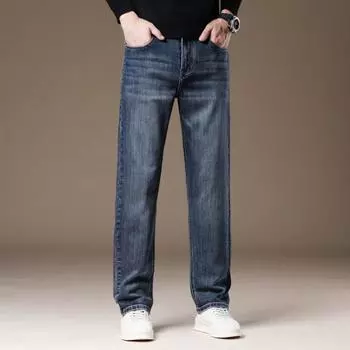 Деловые прямые джинсы мужские весенние джинсы прямые джинсы мужские весенние свободные повседневные брюки мужские весенние брюки 29