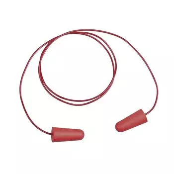 Delta Plus (DELTAPLUS) CONICCO200 Ear plugs with string disposable type PU 200 sets (individually wrapped) red SNR36dB / NRR33dB