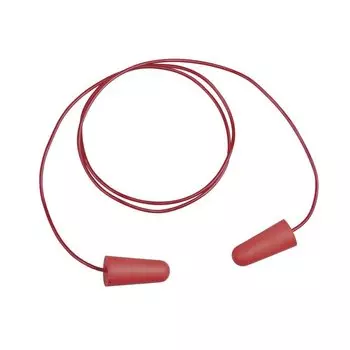 DELTAPLUS CONICCO200 Earplugs with string Disposable type PU Set of 200 Red SNR36dB NRR33dB (individually wrapped) /