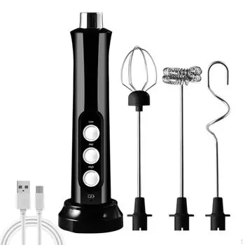 Делюкс-вспениватель молока и пенообразователь для изысканного кофе белый