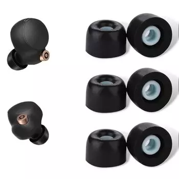 DELUXEFOX Memory Foam Ear Sponge EarBear Наушники Беруши Совместимые с Ушными Наушниками Изготовлены Из Пены С Эффектом Памяти Уменьшает Медленно Улучшает Звук