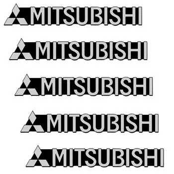 DELUXEFOX Наклейка с логотипом автомобильного гудка Mitsubishi, декоративная наклейка с логотипом автомобиля из металла, декоративная наклейка на автомобиль, наклейка с эмблемой автомобиля, клейкая наклейка на автомобиль