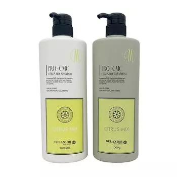 Deluxio Pro CMC Citrus Mix Шампунь-лечение 1000 мл Набор Chiyoda Chemical &