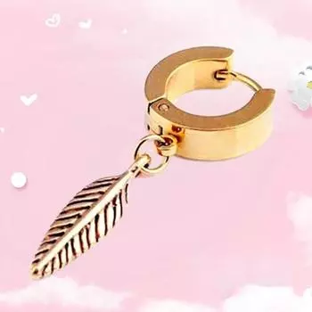 Delysia King 1 шт. Простые серьги-перья