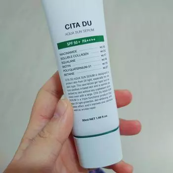 DEMAR3 Cita Du Aqua Sun Serum 50 мл SPF50+ PA++++ Для жирной кожи, Kbeauty, корейская косметика, пробник