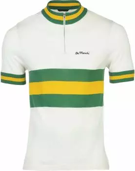 Demarchi AUSTRALIA 1972 Wool Jersey x Yellow x Green MCDMS2525-XL, Off-White