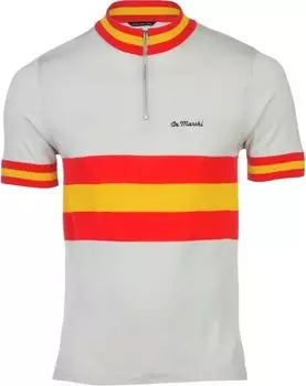 Demarchi Spain 1972 Cycling Jersey x Yellow x Men s (Gray Red)