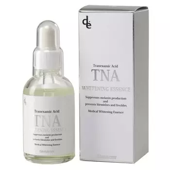 Demare TNA Whitening Essence 60 мл Коммерческое использование Отбеливающая сыворотка Пятна Пигментные пятна Веснушки Тусклая кожа Отбеливание Гиалуроновая кислота Производное витамина С