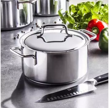 DEMEYERE Apollo 2,2 л - кастрюля из нержавеющей стали с крышкой