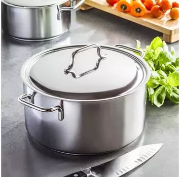 DEMEYERE Apollo 5,2 л - кастрюля из нержавеющей стали с крышкой