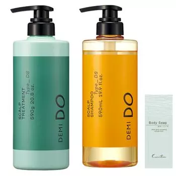 Demi Do DS Scalp Shampoo 590 мл Scalp Treatment 590 г Набор для сухой кожи с мылом для тела DEMI DEMI DO
