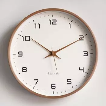 DEMI Wall Wooden Living Wall Continuous Second Conference Study With Second Diameter 26cm Genuine LOUS. Clock, Frame, Room, Bedroom, Quiet, Stylish,