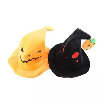 Demon Halloween Witch Wizard Hat Pumpkin Devil Cap Portable Halloween Hat Kids B