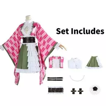 Демон Канродзи Истребитель Мицури Одежда Косплей Аниме Вечеринка Костюм Выступление Костюм L