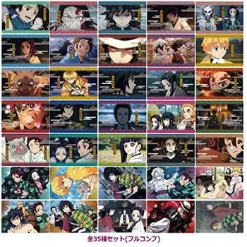 Демон Кимэцу но Яиба Вафли 2 типа набор Сладости не Убийца [35 (полный полный)] Только карта. включены.