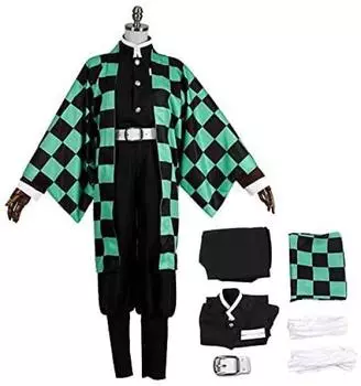 Демон Кимецу но Яиба Тандзиро Камадо Косплей Военный Взрослый Школа Культурный Унисекс [ENDIANDUO] Костюм Истребительницы, Женский, Униформа, Маскировка, Костюм, зелёный