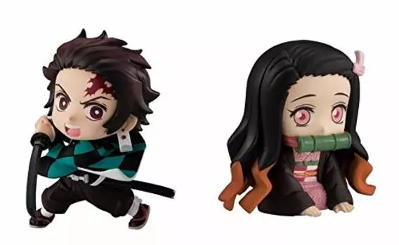 Demon Kimetsu no Yaiba ADVERGE MOTION 2 типа Танджиро Незуко Бандай Убийца конфетных игрушек: [Ассорти (1. Камадо, 2. Камадо)]