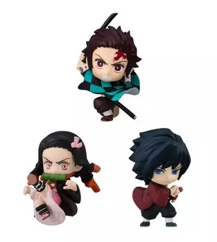 Demon Kimetsu no Yaiba ADVERGE MOTION 3 3 types Nezuko Giyu Bandai Candy Toy Slayer [Assorted (Tanjiro Kamado, Kamado, Tomioka)]