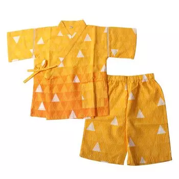 Demon Kimetsu no Yaiba для детей и японский стиль японский узор гофрированный топ и 2 части японского Tanjiro Zenitsu Nezuko для взрослых Slayer,