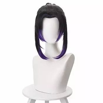Demon Kimetsu no Yaiba Kocho Shinobu Heat Resistant Wig with Mesh For Disguise Slayer Wig, Net, Accessories, Goods, Photography, Events, Accessories,