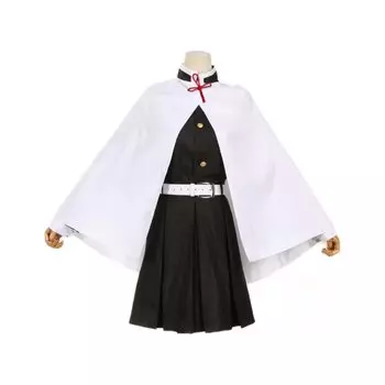 Demon Kimetsu no Yaiba Kurika Raku Kanao Косплей Костюм для взрослых Цуюри Канао Костюм для взрослых Военная форма Маскирующий костюм Японская одежда Школьная одежда белый