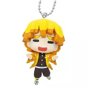 Demon Kimetsu no Yaiba Plastic Mascot Zenitsu Gacha Gacha Capsule Toy Slayer: [3. Agatsuma] (single item)