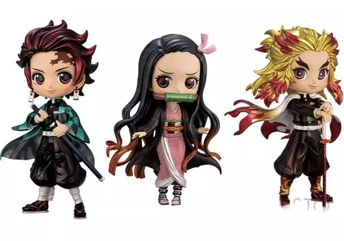 Demon Kimetsu no Yaiba Q posket Special Color Metallic версия Камадо Танджиро Незуко Ренгоку Андзюро Убийца
