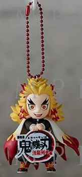 Demon Kimetsu no Yaiba the Mugen Train Figure with Charm Anjuro Rengoku Theater Official Goods Slayer Movie