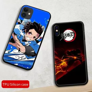 Demon Slayer Kamado Nezuko anime TPU silicone Phone Case For iPhone 6 6S 7 8 14 Plus X XR XS MAX 11 12 13 14 pro max iPhone 6 6s