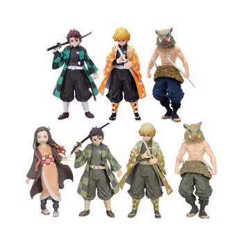 Demon Slayer Kamado Tanjirou Kamado Nezuko Handmade Doll Model Toy Ornament Gift PTO_0CY46K62