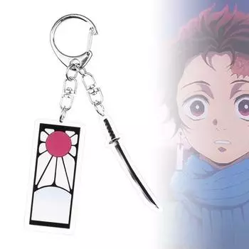 Demon Slayer: Kimetsu No Yaiba акриловый брелок для ключей косплей аниме подарки as the picture