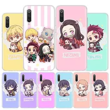 Симпатичный чехол для телефона Demon Slayer Kimetsu No Yaiba, чехол для телефона Xiaomi Redmi Note 10 Pro Max 10S 9 9S 9T 8 8T 11T 11S 11 5G 11E 7 6 5 4X Redmi Note 10S