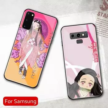 Demon Slayer Kimetsu No Yaiba Kamado Nezuko For Samsung Galaxy A60 A31 A51 A71 A52 A32 4G 5G A50 A70 Glass Phone Case Cover A50