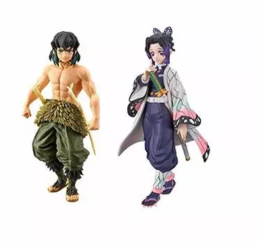 Demon Slayer: Kimetsu no Yaiba Kizuna Sou Figure, Kuno Type, Shinobu Kocho, Inosuke Tsukihira, Set of 2 Types