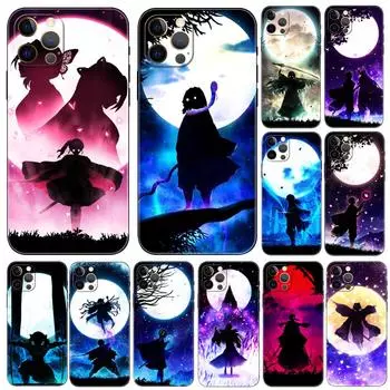 Demon Slayer Kimetsu No Yaiba phone case for iphone 2020se 6 6s 7 8 plus x 10 XR XS 11 12 13 mini pro MAX black tpu back cover iphone 5 5S SE 2016